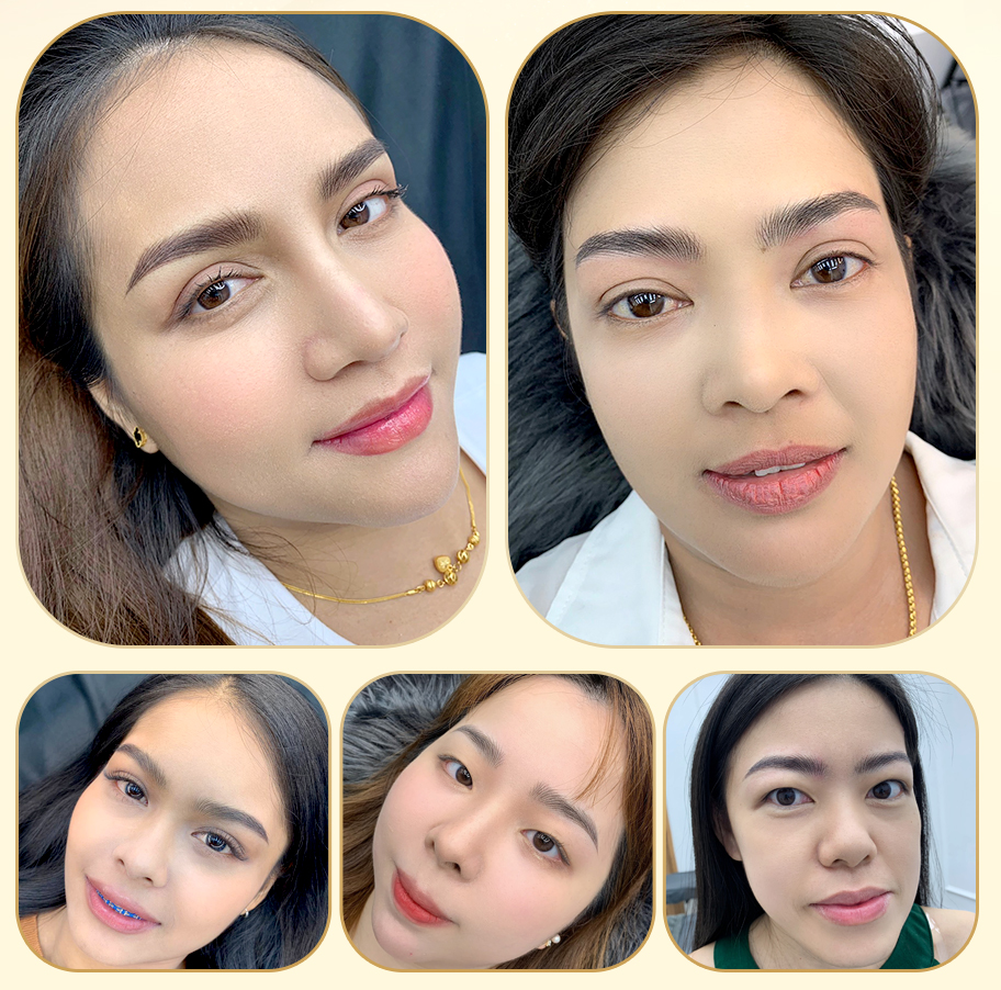 รูปลูกค้าสักคิ้วพรีวิว