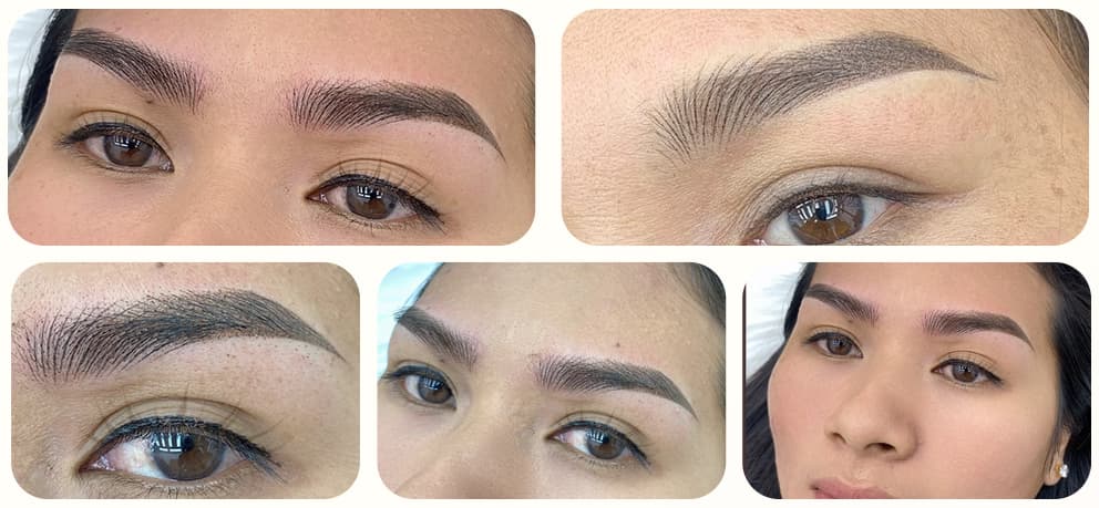 สักคิ้วสีฝุ่นลายเส้น